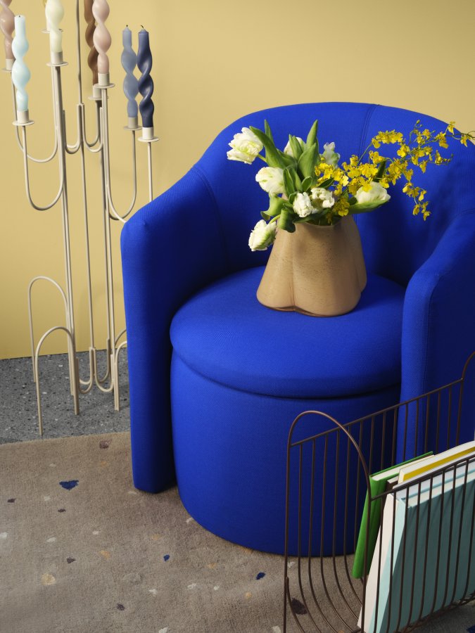 BROSTE COPENHAGEN Billie Vase – goldgelbes Glas