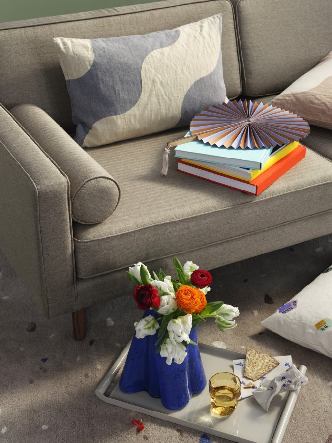 BROSTE COPENHAGEN Billie vase - intens bltt glass