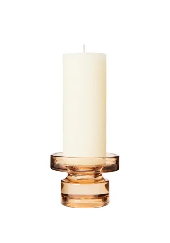 BROSTE COPENHAGEN Petra Kerzenhalter – indisch-braunes Glas (H:8)