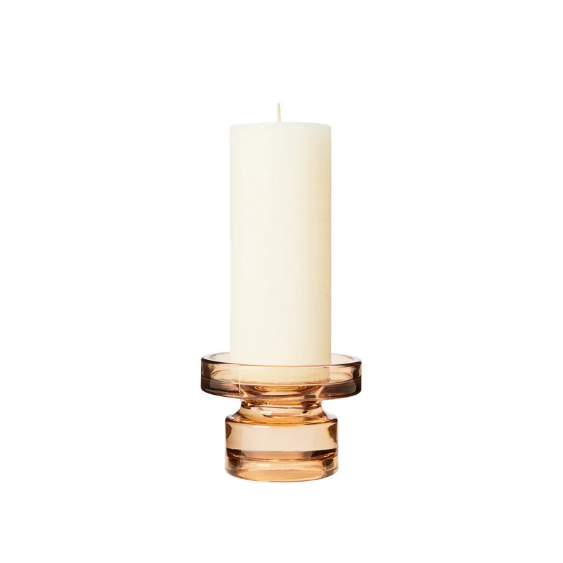 BROSTE COPENHAGEN Petra Kerzenhalter – indisch-braunes Glas (H:8)