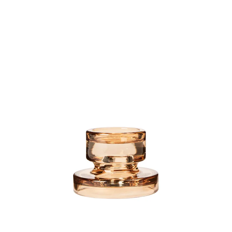 BROSTE COPENHAGEN Petra Kerzenhalter – indisch-braunes Glas (H:8)