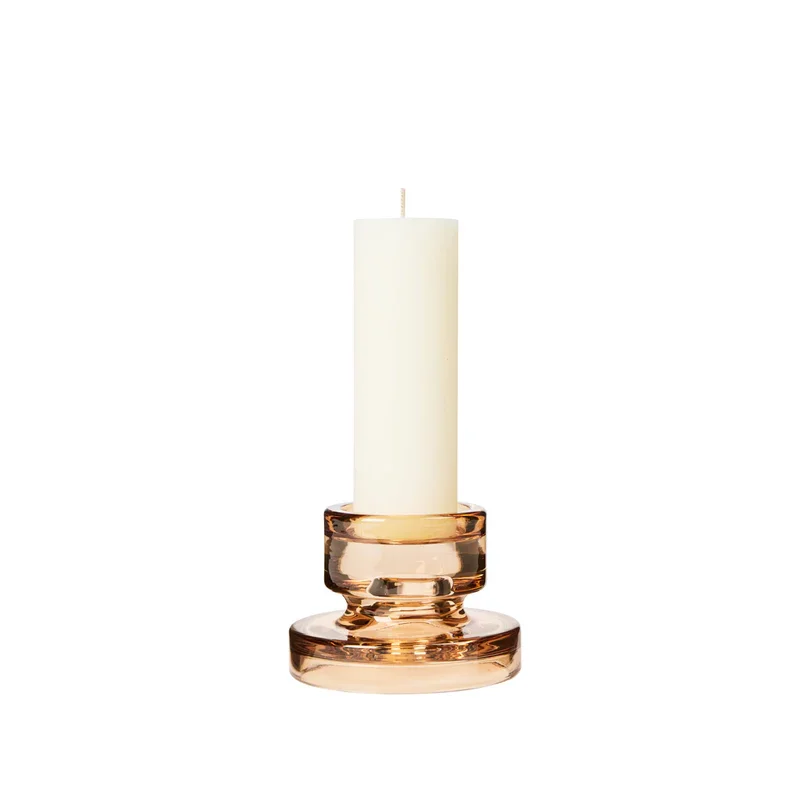 BROSTE COPENHAGEN Petra Kerzenhalter – indisch-braunes Glas (H:8)