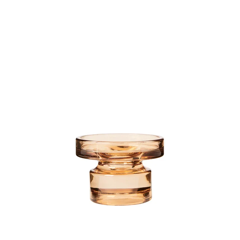 BROSTE COPENHAGEN Petra Kerzenhalter – indisch-braunes Glas (H:8)