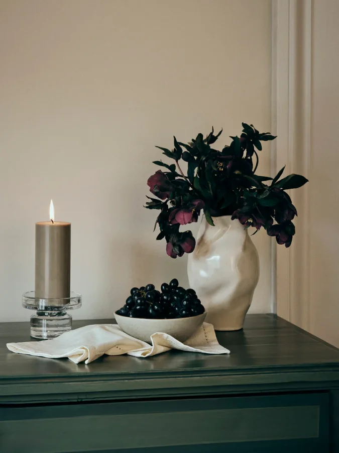 BROSTE COPENHAGEN Petra Kerzenständer – Klarglas (H:8)