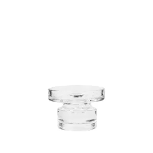 BROSTE COPENHAGEN Petra lysestage - klar glas (H:8)