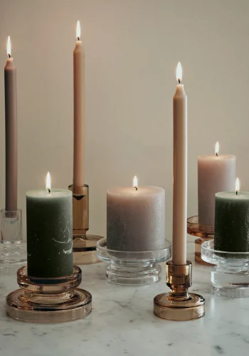 BROSTE COPENHAGEN Petra Kerzenhalter – indisch-braunes Glas (H:6,5)