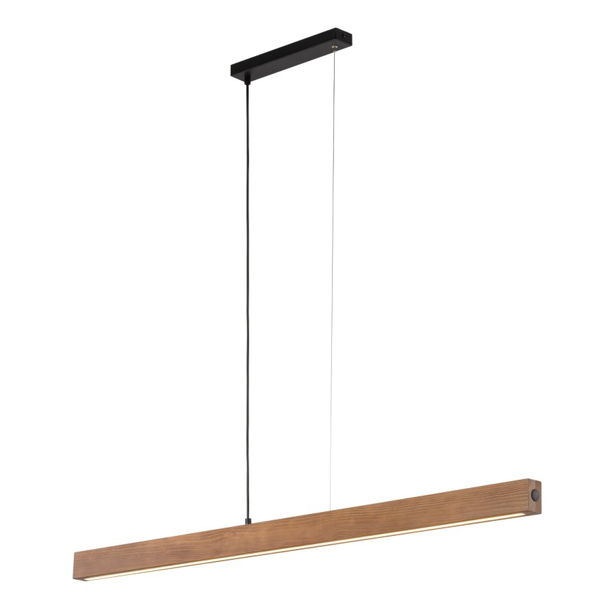 TK Teo LED taklampe 1260 - valnttfarget tre og sort metall