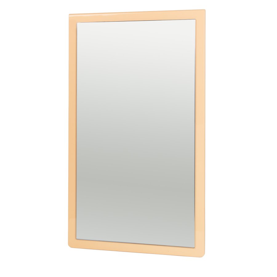 BROSTE COPENHAGEN Tenna Wandspiegel – Spiegelglas und staubiges Pfirsich-MDF (78 x 46)