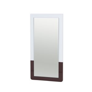 BROSTE COPENHAGEN Tenna vgspejl - spejlglas, lysebl og puce aubergine MDF (52x26)
