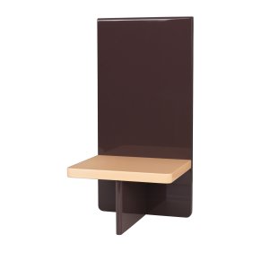 BROSTE COPENHAGEN Tenna vegghylle - aubergine og stvete fersken MDF (26x20)