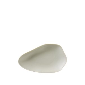 BROSTE COPENHAGEN Limfjord desserttallrik, ekologisk - matt ljusgr stengods (14,8x24)