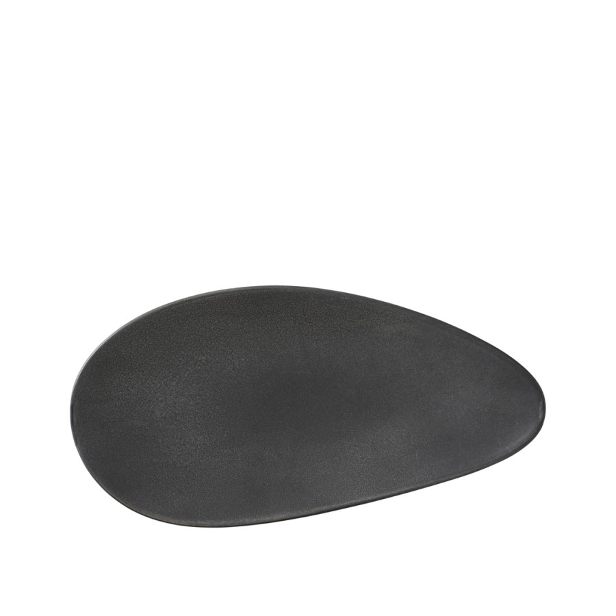 BROSTE COPENHAGEN Limfjord Mittagsteller, Bio – matt dunkelgraues Steinzeug (16x32)
