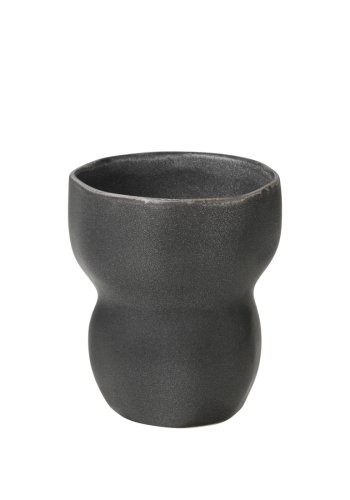 BROSTE COPENHAGEN Limfjord Becher, Bio – matt dunkelgraues Steinzeug (9)