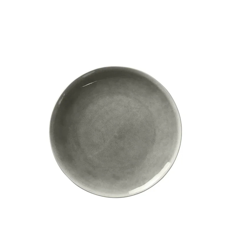 BROSTE COPENHAGEN Nordic Rain Essteller, rund – graues Steingut (26)