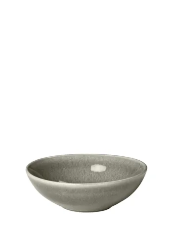 BROSTE COPENHAGEN Nordic Rain Schale, rund – graues Steingut  (17)