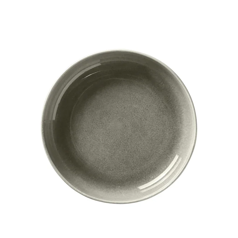 BROSTE COPENHAGEN Nordic Rain Schale, rund – graues Steingut (22,5)