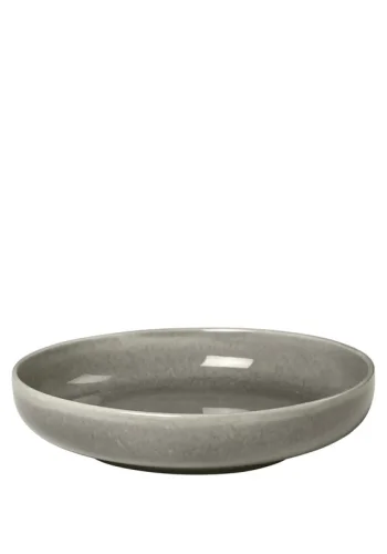 BROSTE COPENHAGEN Nordic Rain Schale, rund – graues Steingut (22,5)