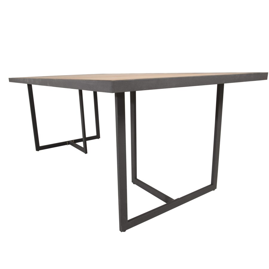 VENTURE DESIGN Khung hagebord - brunt akasietre og svart stl (200x100)