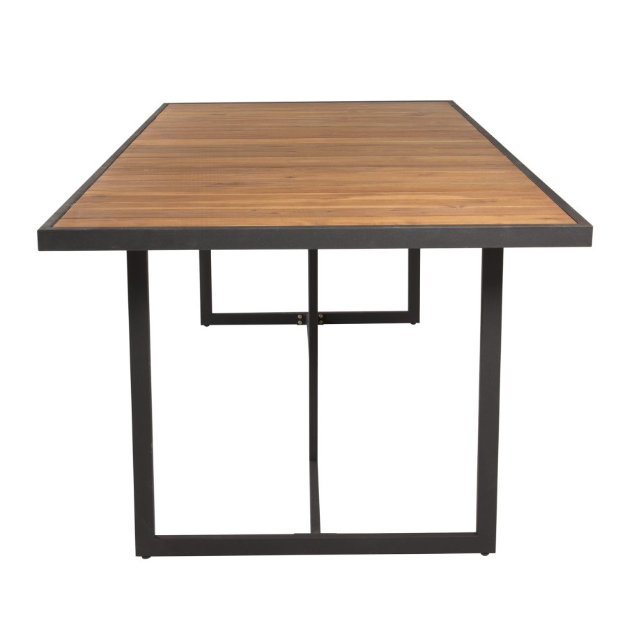 VENTURE DESIGN Khung hagebord - brunt akasietre og svart stl (200x100)