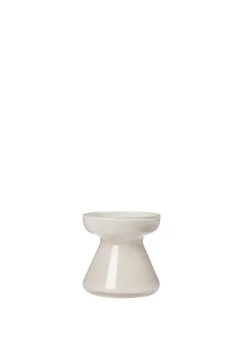 BROSTE COPENHAGEN Solai Vase – taupefarbenes, warmes graues Glas (H:10)
