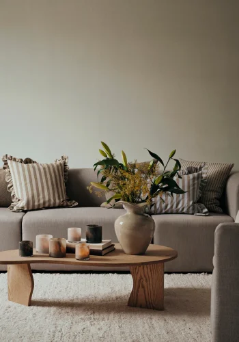 BROSTE COPENHAGEN Solai Teelichthalter - dunkelgrünes Glas (H:10)