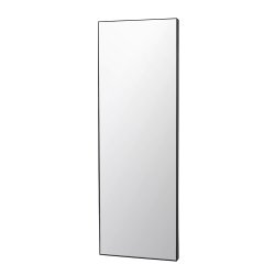 BROSTE COPENHAGEN Complete V�ggspegel - Klar / Svart Spegelglas / Metall, Rektangul�r (180 x 60 cm)