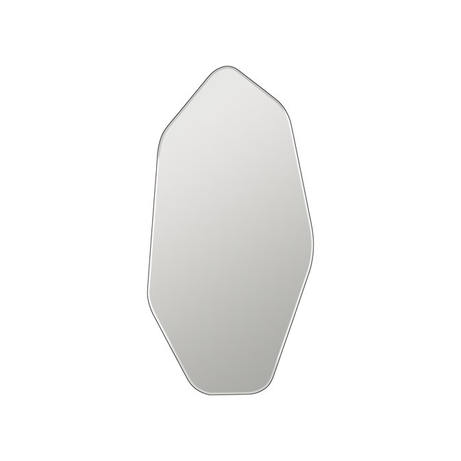 BROSTE COPENHAGEN Ruby Wandspiegel, organisch – Spiegelglas und schwarzes MDF (120 x 60)