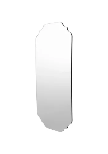 BROSTE COPENHAGEN Lulu Wandspiegel, rechteckig – Spiegelglas und schwarzes MDF (120x50)