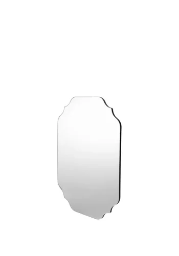 BROSTE COPENHAGEN Lulu Wandspiegel, rechteckig – Spiegelglas und schwarzes MDF (70x50)