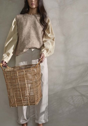 BROSTE COPENHAGEN Safi kurv, m. hndtak - naturrotting - (sett med 2)