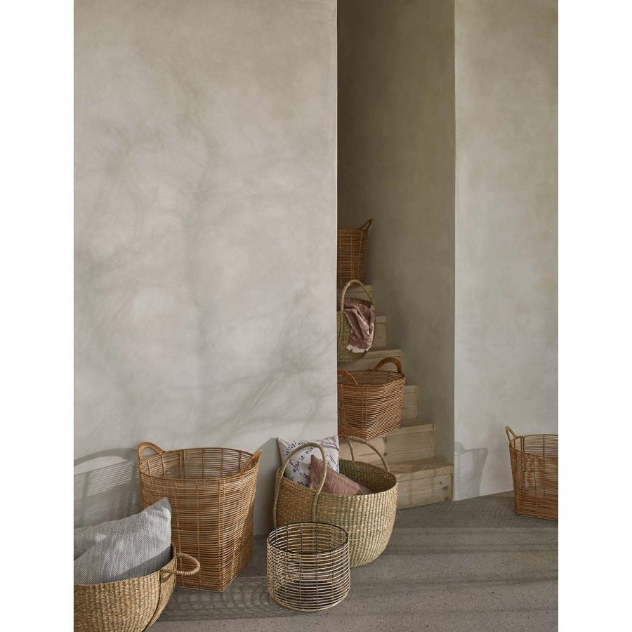 BROSTE COPENHAGEN Safi kurv, m. hndtak - naturrotting - (sett med 2)