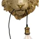 KARE DESIGN Animal Tiger Head vglampe - guld polyresin og aluminium