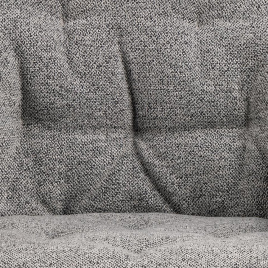 ACT NORDIC Brooke spisebordsstol, m armlener, svingfunksjon, sm - grtt stoff og sort stl