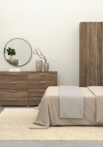 TVILUM Pepe Nachttisch, m. 2 Schubladen - Trüffelfolie und Kunststoff (40x40,25)