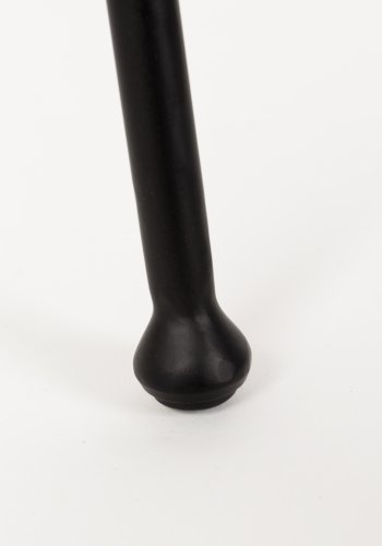 ZUIVER Feston barkrakk, med ryggsttte, armlener og fotsttte - gr polyester og svart stl (76cm)