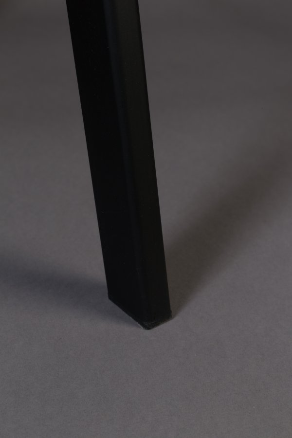 DUTCHBONE Franky barkrakk, med ryggsttte og fotsttte - rosa flyelsstoff og svart stl (80 cm)