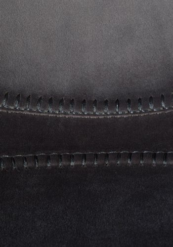 DUTCHBONE Franky Barhocker, mit Rückenlehne und Fußstütze – grauer Samtstoff und schwarzer Stahl (80 cm)