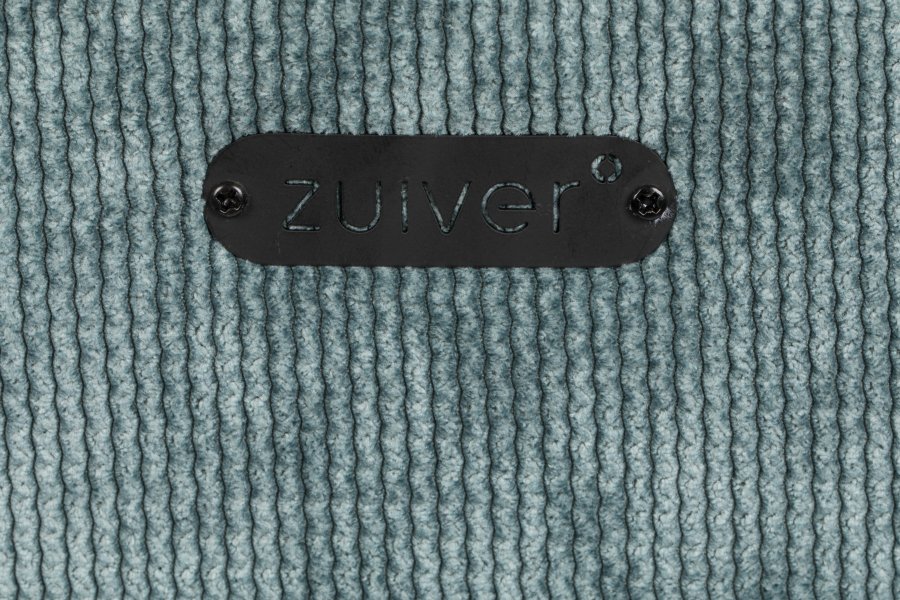 ZUIVER Benson barkrakk, m ryggsttte og fotsttte - grbl flyels polyester/nylon og sort stl (64,5 cm)