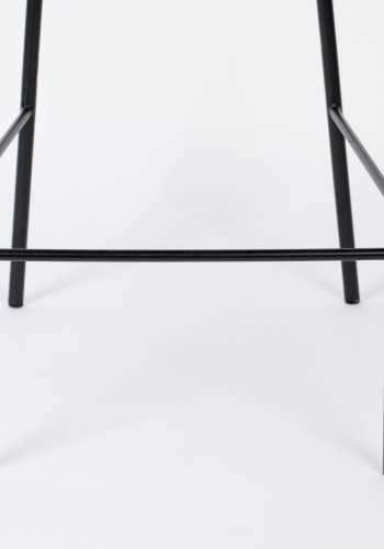 WHITE LABEL LIVING Donny barkrakk, m. ryggsttte og fotsttte - grtt stoff og stl