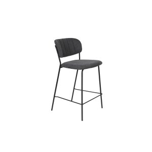 WHITE LABEL LIVING Counter Stool Jolien Black/Dark Grey