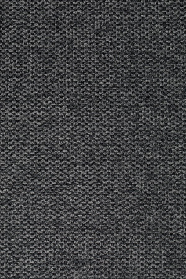 WHITE LABEL LIVING Jolien benkestol, med ryggsttte og fotsttte - mrkegr polyester og sort stl