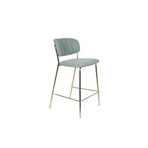 WHITE LABEL LIVING Counter Stool Jolien Gold/Light Green