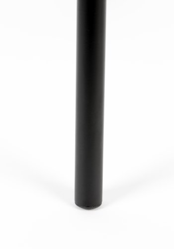 ZUIVER Jort barkrakk, med ryggsttte og fotsttte - naturlig rotting og svart stl (77,5 cm)