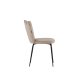 VENTURE DESIGN Limhamn spisestuestol - beige flyel og sort stl