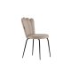 VENTURE DESIGN Limhamn spisestuestol - beige flyel og sort stl