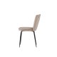 VENTURE DESIGN Limhamn spisestuestol - beige flyel og sort stl