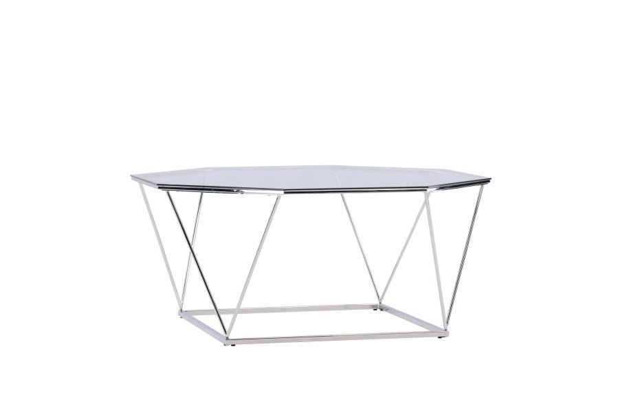 VENTURE DESIGN Österlen Sofabord Österlen Sofabord - Slv Krom / Klart glass