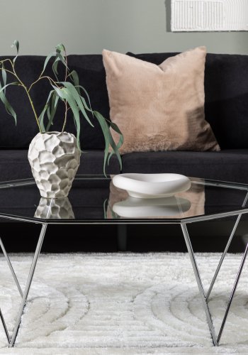 VENTURE DESIGN Österlen Sofabord Österlen Sofabord - Slv Krom / Klart glass