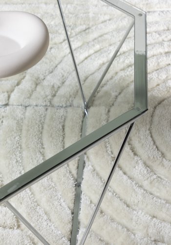 VENTURE DESIGN Österlen Sofabord Österlen Sofabord - Slv Krom / Klart glass