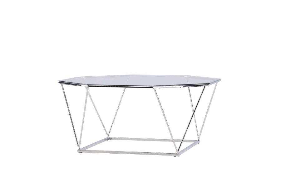 VENTURE DESIGN Österlen Sofabord Österlen Sofabord - Slv Krom / Klart glass